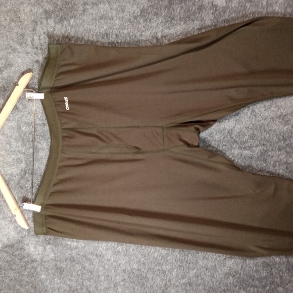 Carhartt Green Work Dry Midweight Polyester Thermal Underpants Bottoms Mens 4X - Picture 2 of 9